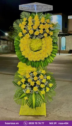 Hoa chia buồn rosa-454