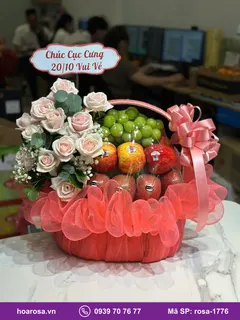 Giỏ trái cây chúc mừng rosa-1776 - ảnh 2