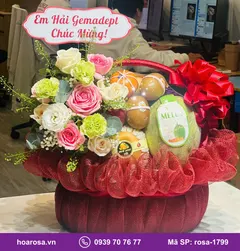 Giỏ trái cây chúc mừng rosa-1799 - ảnh 2