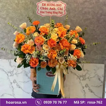 Giỏ hoa rosa-762