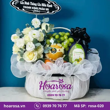 Giỏ trái cây rosa-020