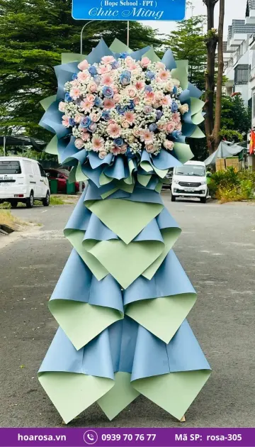 Kệ Hoa Chúc Mừng rosa-305