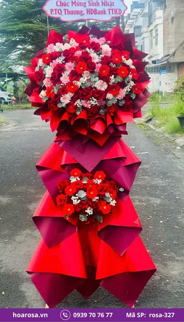 Kệ Hoa Chúc Mừng rosa-327