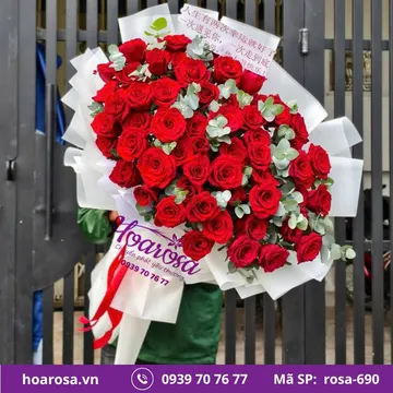 Bó hoa rosa-690
