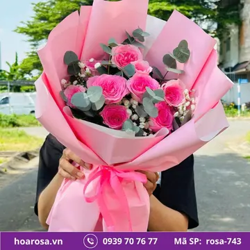 Bó hoa rosa-743
