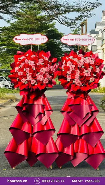 Kệ Hoa Chúc Mừng rosa-306