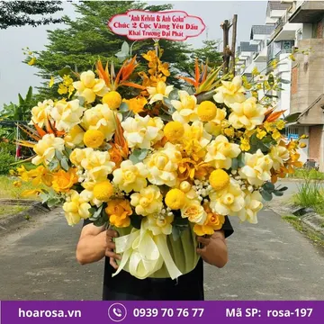 Giỏ hoa rosa-197