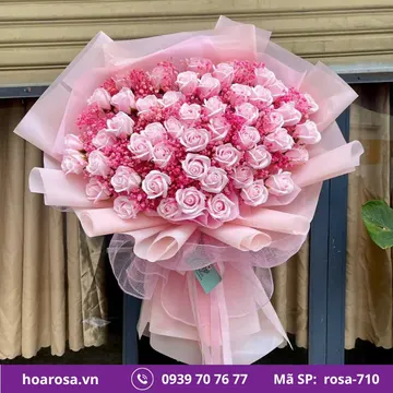 Bó hoa rosa-710
