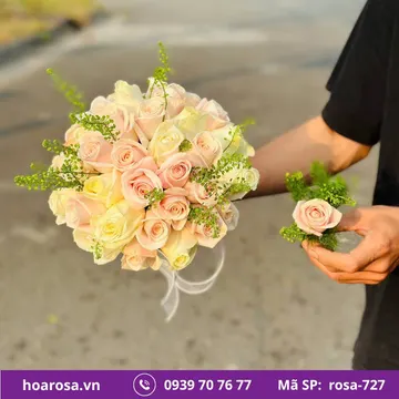 Bó hoa rosa-727