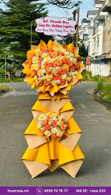Kệ Hoa Chúc Mừng rosa-329