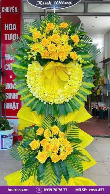 Hoa chia buồn rosa-457
