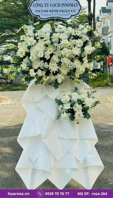 Hoa chia buồn rosa-264