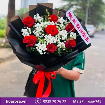 Bó hoa rosa-745