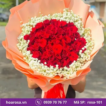 Bó hoa rosa-101