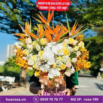 Giỏ hoa rosa-199