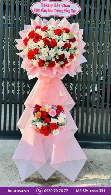 Kệ Hoa Chúc Mừng rosa-331