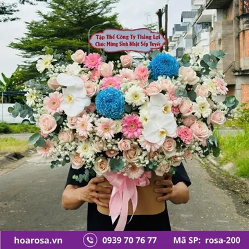 Giỏ hoa rosa-200