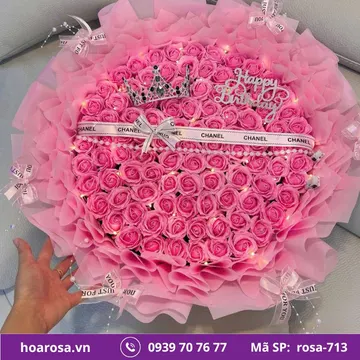Bó hoa rosa-713