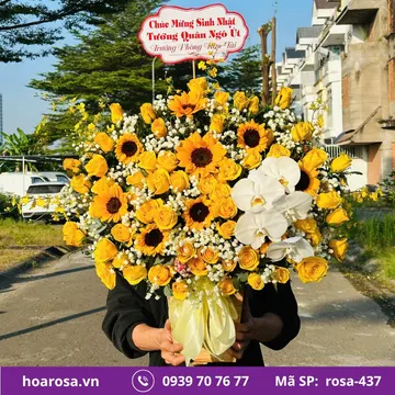 Giỏ hoa rosa-437