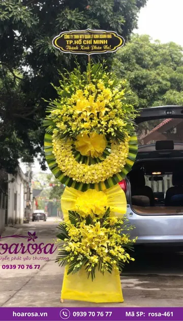 Hoa chia buồn rosa-461