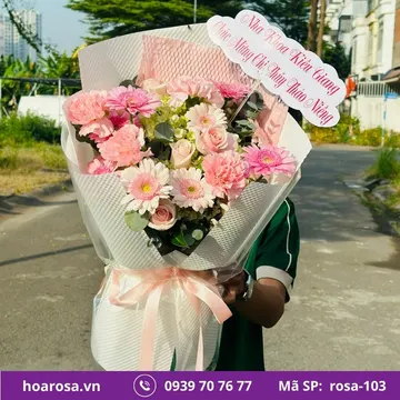 Bó hoa rosa-103