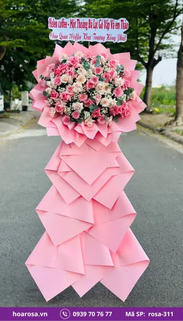 Kệ Hoa Chúc Mừng rosa-311