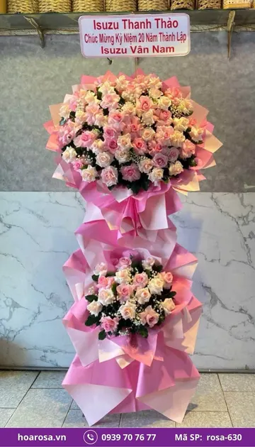 Kệ hoa chúc mừng rosa-630