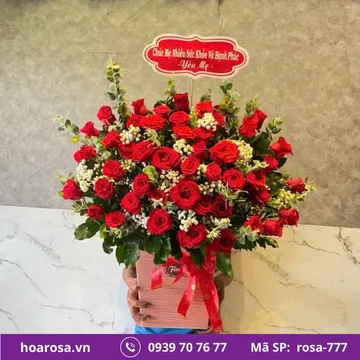 Giỏ hoa rosa-777