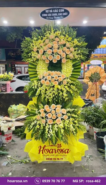Hoa chia buồn rosa-462