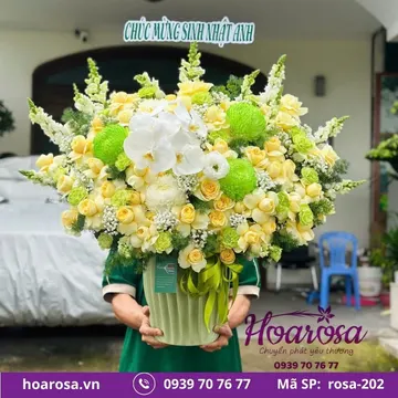 Giỏ hoa rosa-202