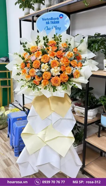 Kệ Hoa Chúc Mừng rosa-312