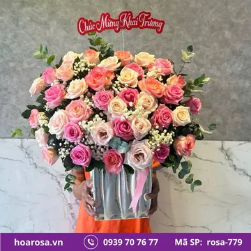 Giỏ hoa rosa-779