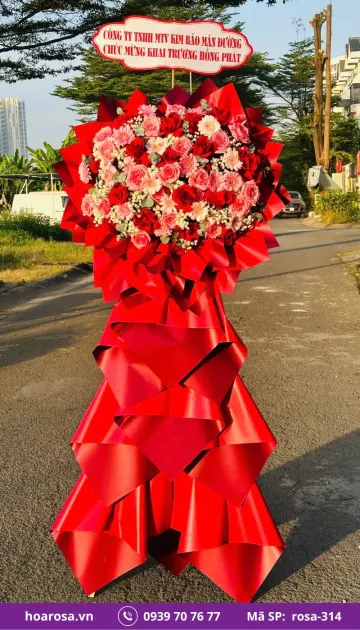 Kệ Hoa Chúc Mừng rosa-314