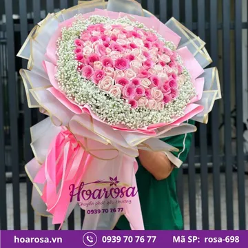 Bó hoa rosa-698