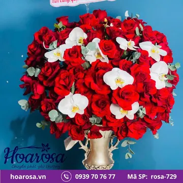 Giỏ hoa rosa-729