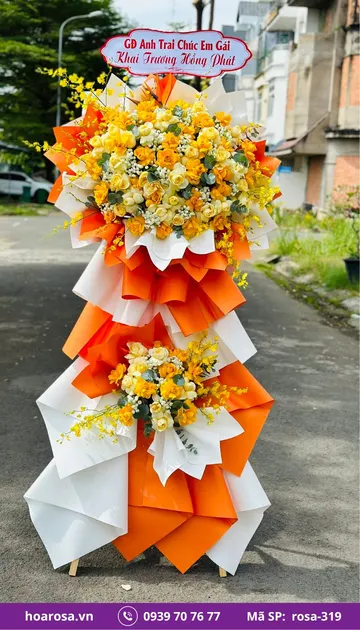Kệ Hoa Chúc Mừng rosa-319