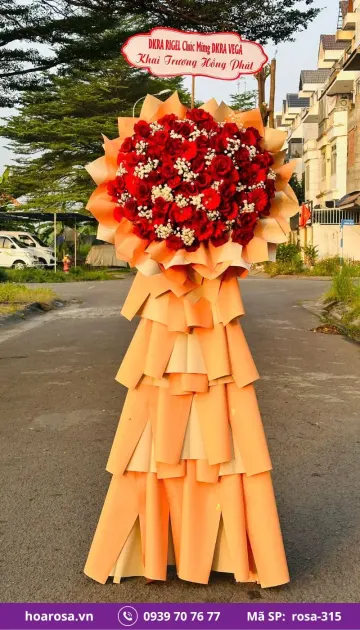 Kệ Hoa Chúc Mừng rosa-315