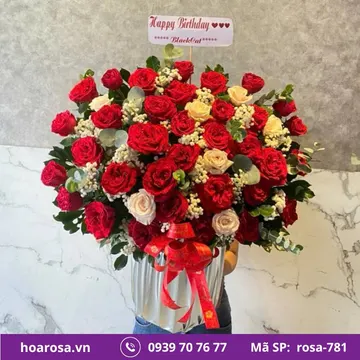 Giỏ hoa rosa-781