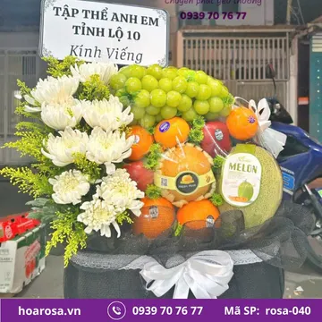 Giỏ trái cây rosa-040