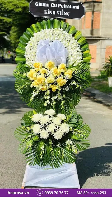 Hoa chia buồn rosa-293
