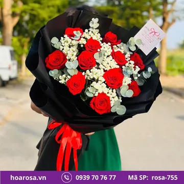 Bó hoa rosa-755