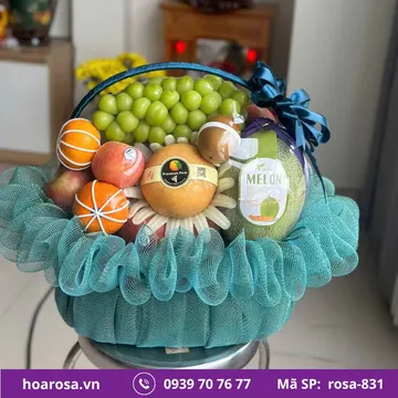Giỏ trái cây rosa-831