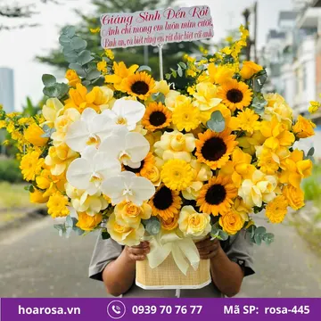 Giỏ hoa rosa-445