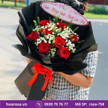 Bó hoa rosa-758