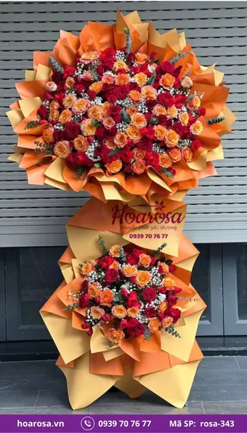 Kệ Hoa Chúc Mừng rosa-343