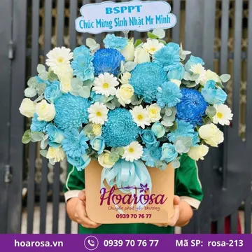 Giỏ hoa rosa-213