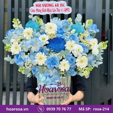 Giỏ hoa rosa-214