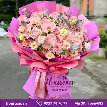 Bó hoa rosa-682
