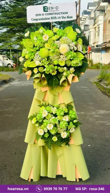 Kệ Hoa Chúc Mừng rosa-346