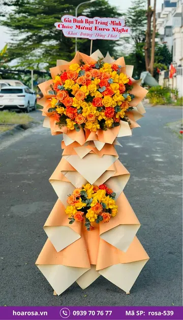 Kệ hoa chúc mừng rosa-539